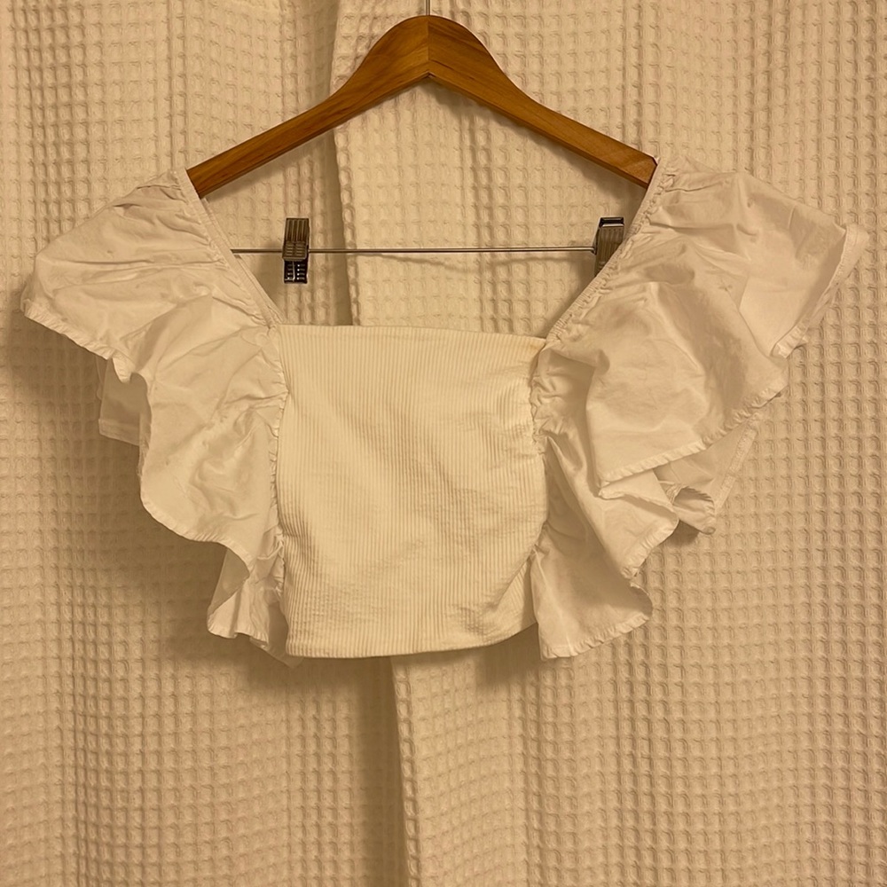 Ruffle zara top- great for summer